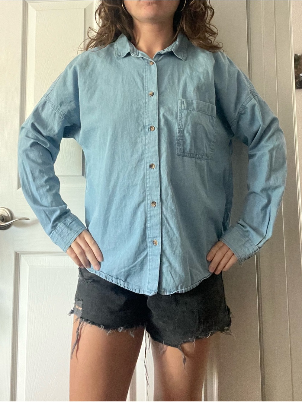 Thereabouts Denim Button-Up Shirt - Picture 13 of 13